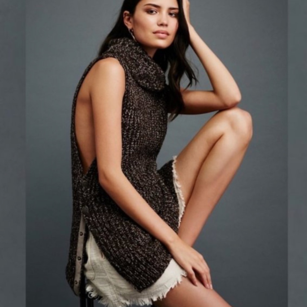 NWT‎ Free People Valentina Sleeveless Tunic Sweater Sz XS